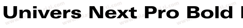 Univers Next Pro Bold Extended字体转换